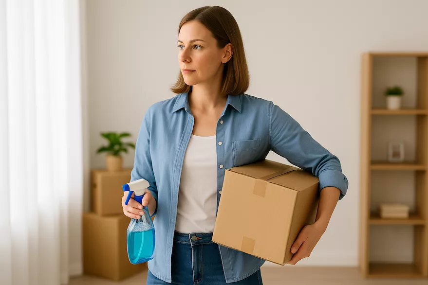 📦🧽 Så planerar du flytt och storstädning samtidigt – utan att bli överväldigad